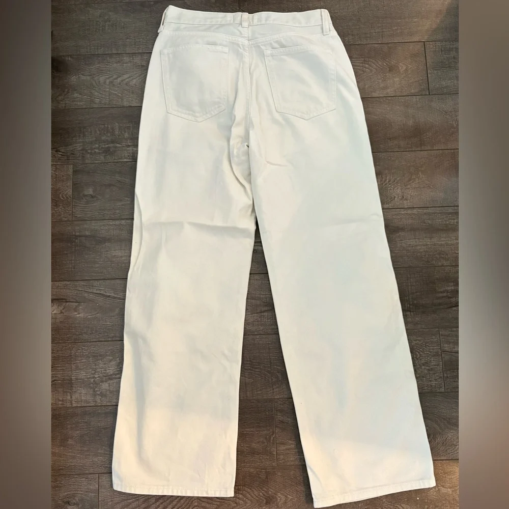High Rise Cream Jeans - Picture 3 of 3